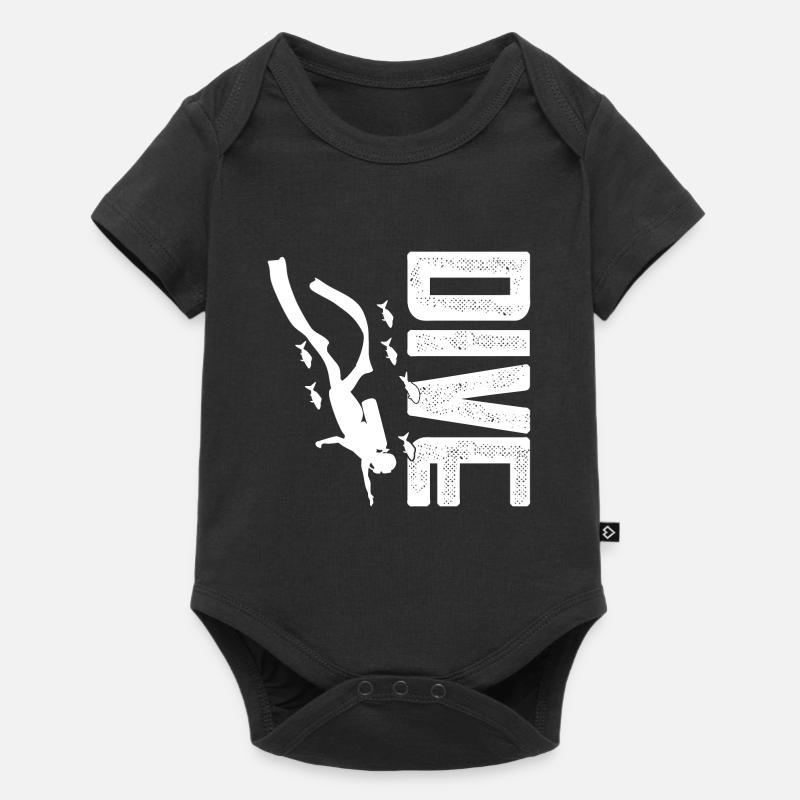 Dive. - Baby Premium Kurzarmbody - Schwarz