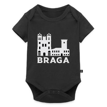 Braga Portugal vacances ville cadeau sort Cool - Body à manches courtes Premium Bébé - noir - Devant