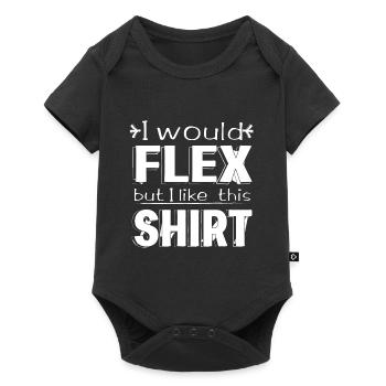 I would Flex - Baby Premium Kurzarmbody - Schwarz - Vorne
