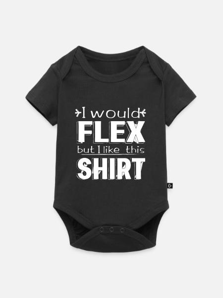 I would Flex - Baby Premium Kurzarmbody - Schwarz