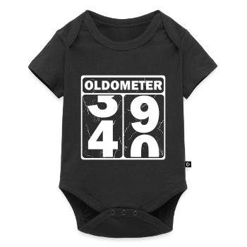 Oldometer - Baby Premium Kurzarmbody - Schwarz - Vorne