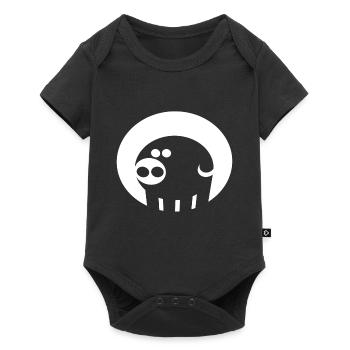 PORC - Body à manches courtes Premium Bébé - noir - Devant