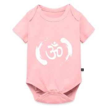 Symbole de méditation Om Aum - Body à manches courtes Premium Bébé - rose - Devant