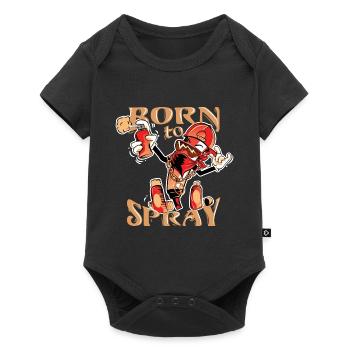 Born to Spray Graffiti - Baby Premium short-sleeve bodysuit - black - Front