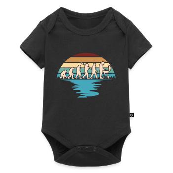 Chemise Grill Evolution - Néandertaliens à Grillmei - Body à manches courtes Premium Bébé - noir - Devant