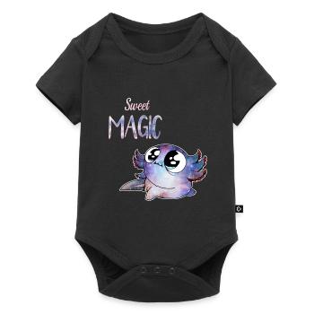 sweet magic axolotl - Baby Premium short-sleeve bodysuit - black - Front
