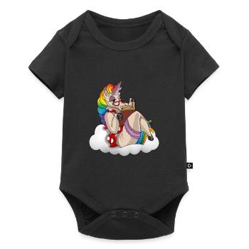 Read unicorn bookworm | I am a unicorn book - Baby Premium short-sleeve bodysuit - black - Front