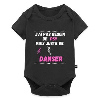 J'ai pas besoin de psy mais juste de danser - Body à manches courtes Premium Bébé - noir - Devant