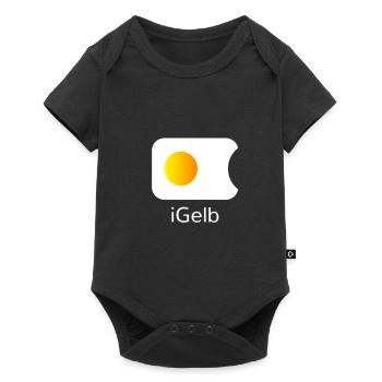 i yellow funny shirt gift idea birthday - Baby Premium short-sleeve bodysuit - black - Front