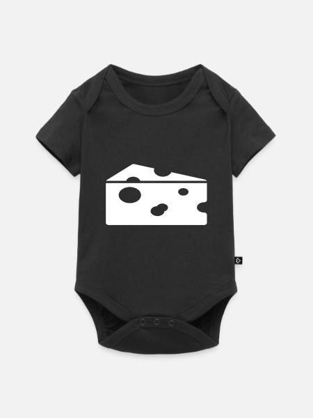 fromage - Body à manches courtes Premium Bébé - noir