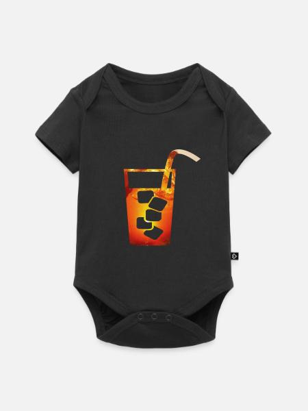 Eistee - Baby Premium Kurzarmbody - Schwarz