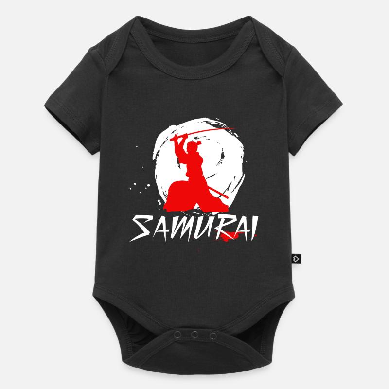 Samurai Sword Swing - Baby Premium Kurzarmbody - Schwarz