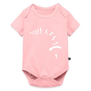 Belle chemise de parachutisme pour les - Body à manches courtes Premium Bébé - rose - Devant