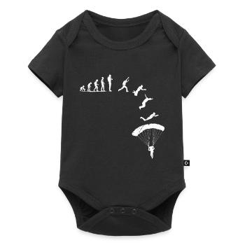 Belle chemise de parachutisme pour les - Body à manches courtes Premium Bébé - noir - Devant