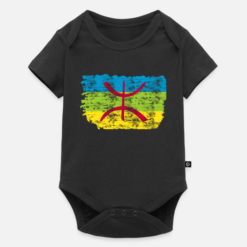 Drapeau Amazigh - Body à manches courtes Premium Bébé - noir