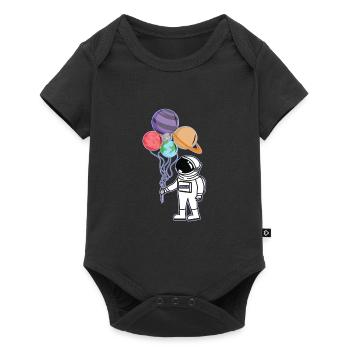 Astronaut outer space space Nasa - Baby Premium short-sleeve bodysuit - black - Front