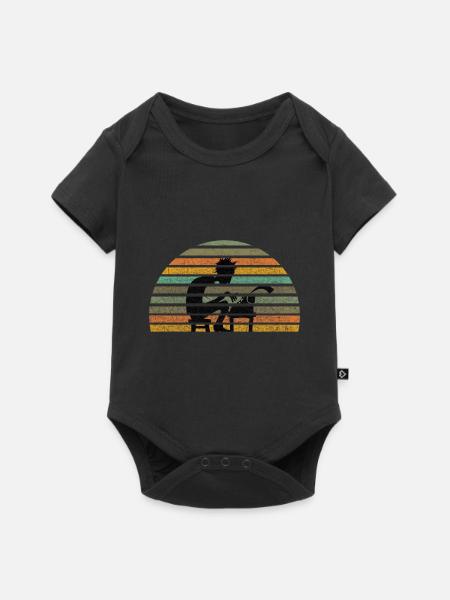 Journalist Schreiber Autor Retro Design - Baby Premium Kurzarmbody - Schwarz