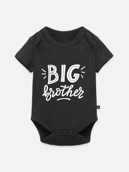 grand frère rg - Baby Premium kortärmad bodysuit - svart
