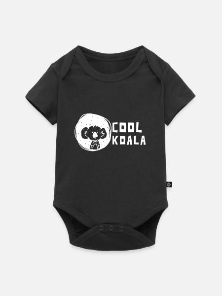 Koala Cool Koala Geschenk - Baby Premium Kurzarmbody - Schwarz