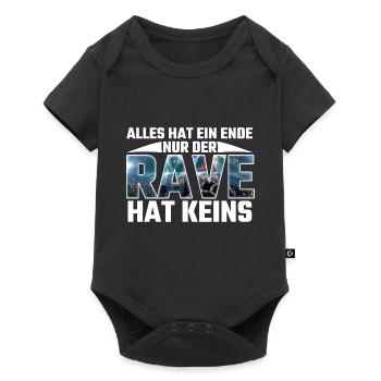 Techno Techno Musik - Rave Shirt - Baby Premium Kurzarmbody - Schwarz - Vorne