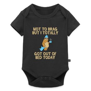 Pour les amoureux des animaux Grande chemise - Body à manches courtes Premium Bébé - noir - Devant