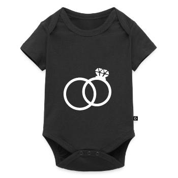 Mariage Mariage Mariage mariage - Body à manches courtes Premium Bébé - noir - Devant