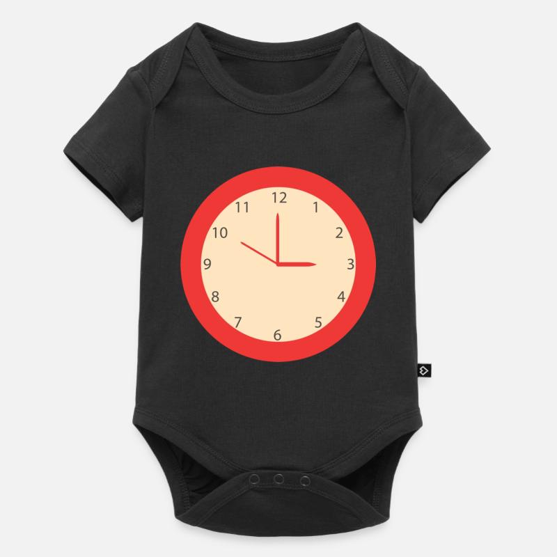 Clock - Baby Premium short-sleeve bodysuit - black