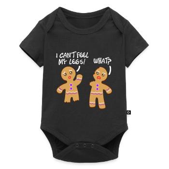 "I Can't Feel My Legs What?" Christmas Design For - Baby Premium short-sleeve bodysuit - black - Front