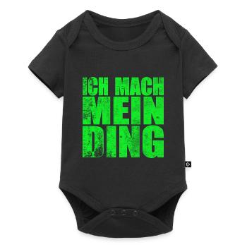 Ich mach mein Ding | Motivation Geschenkidee - Baby Premium Kurzarmbody - Schwarz - Vorne