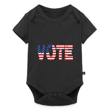 VOTE (American Flag) - Baby Premium short-sleeve bodysuit - black - Front