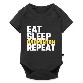 badminton - Baby Premium short-sleeve bodysuit - black - Front