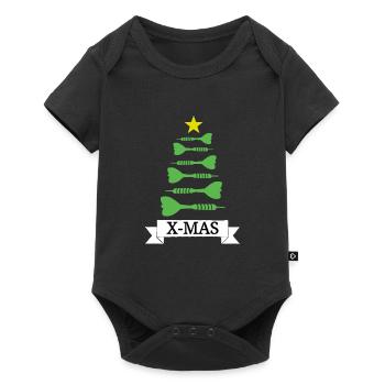 Christmas Dart Dart Darts Darts X-Mas - Baby Premium short-sleeve bodysuit - black - Front