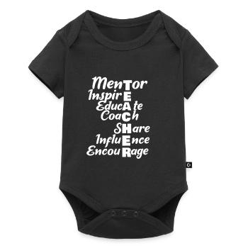 Teacher mentor - Baby Premium short-sleeve bodysuit - black - Front