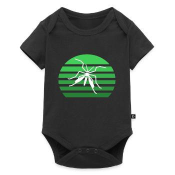 Mücke Sonnenuntergang - Baby Premium Kurzarmbody - Schwarz - Vorne