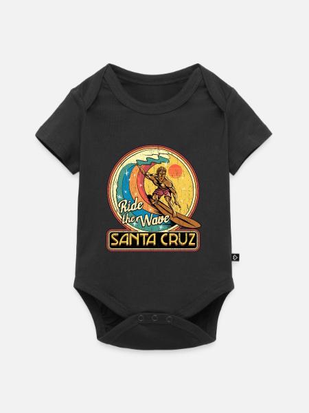 Balade Vague Santa Cruz Surf Surf Soleil - Body à manches courtes Premium Bébé - noir