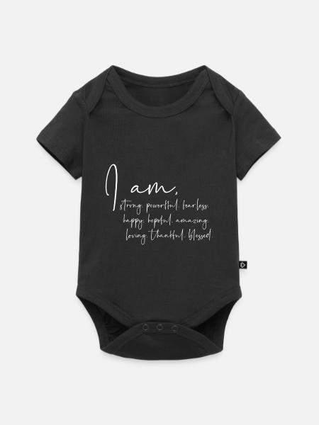 I am... - Baby Premium Kurzarmbody - Schwarz