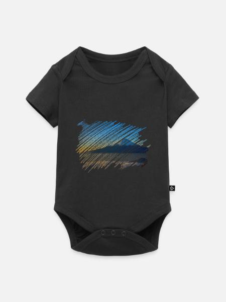 Montagne - Body à manches courtes Premium Bébé - noir