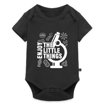 Biology Biologist Laboratory Research Gift - Baby Premium short-sleeve bodysuit - black - Front