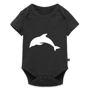 Dolphin - Baby Premium short-sleeve bodysuit - black - Front