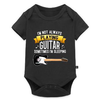 Guitare musique plectre guitare électrique basse électrique - Body à manches courtes Premium Bébé - noir - Devant