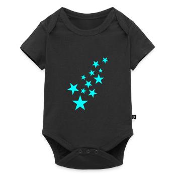Icône de motif étoile astérisque - Body à manches courtes Premium Bébé - noir - Devant