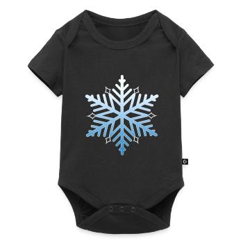 Flocon de neige - Body à manches courtes Premium Bébé - noir - Devant