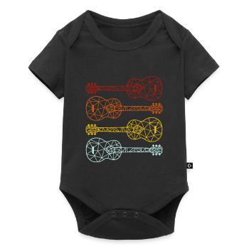 Guitar gift idea guitarist guitar player - Baby Premium short-sleeve bodysuit - black - Front