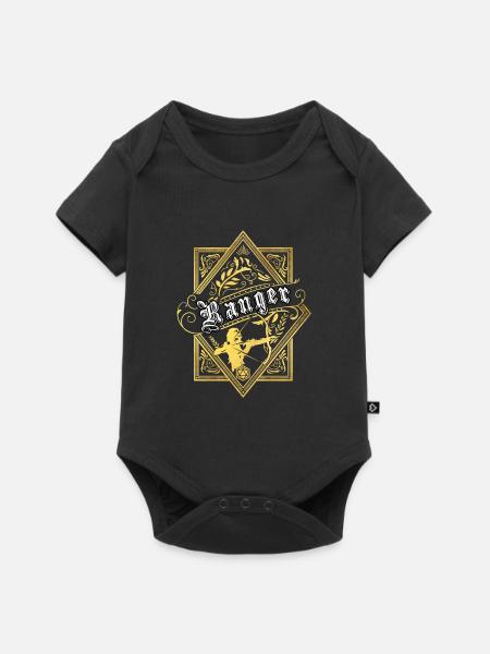JDR Ranger classes de personnages RPG - Body à manches courtes Premium Bébé - noir