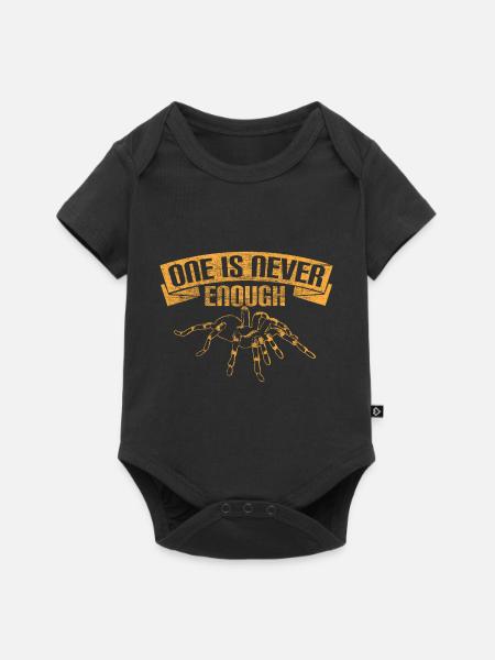 Spinne Haarig Geschenk - Baby Premium Kurzarmbody - Schwarz