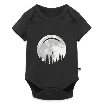 Cadeau de parachutiste parachutiste parapente - Body à manches courtes Premium Bébé - noir - Devant