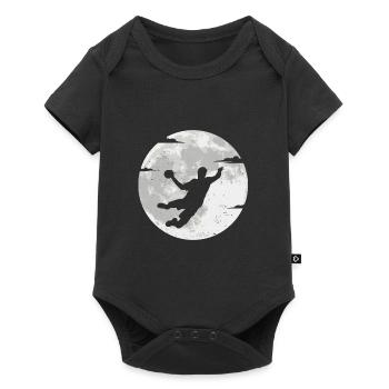 Handball joueur de handball handball femme joueur de handball - Body à manches courtes Premium Bébé - noir - Devant