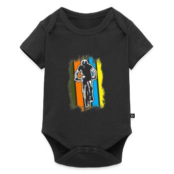 Bike sport - Baby Premium short-sleeve bodysuit - black - Front