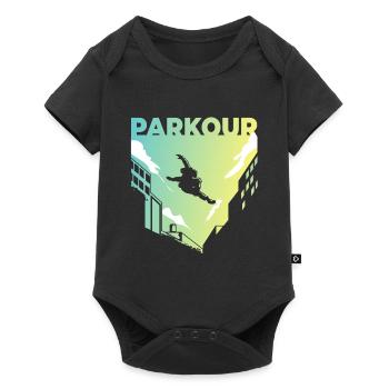 Parkour Freerunning Gift Idea Parkour Freerunn - Baby Premium short-sleeve bodysuit - black - Front
