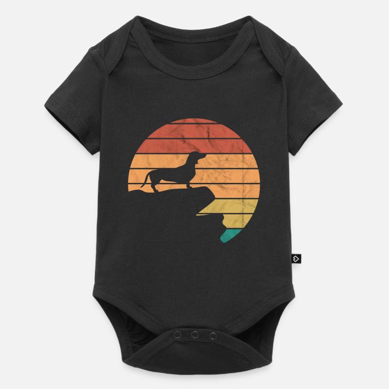 Teckel Dackel - Body à manches courtes Premium Bébé - noir